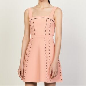 SANDRO PARIS BNWT 2 piece SET!! Skirt + Top. Salmon. Size 38  SOLD OUT